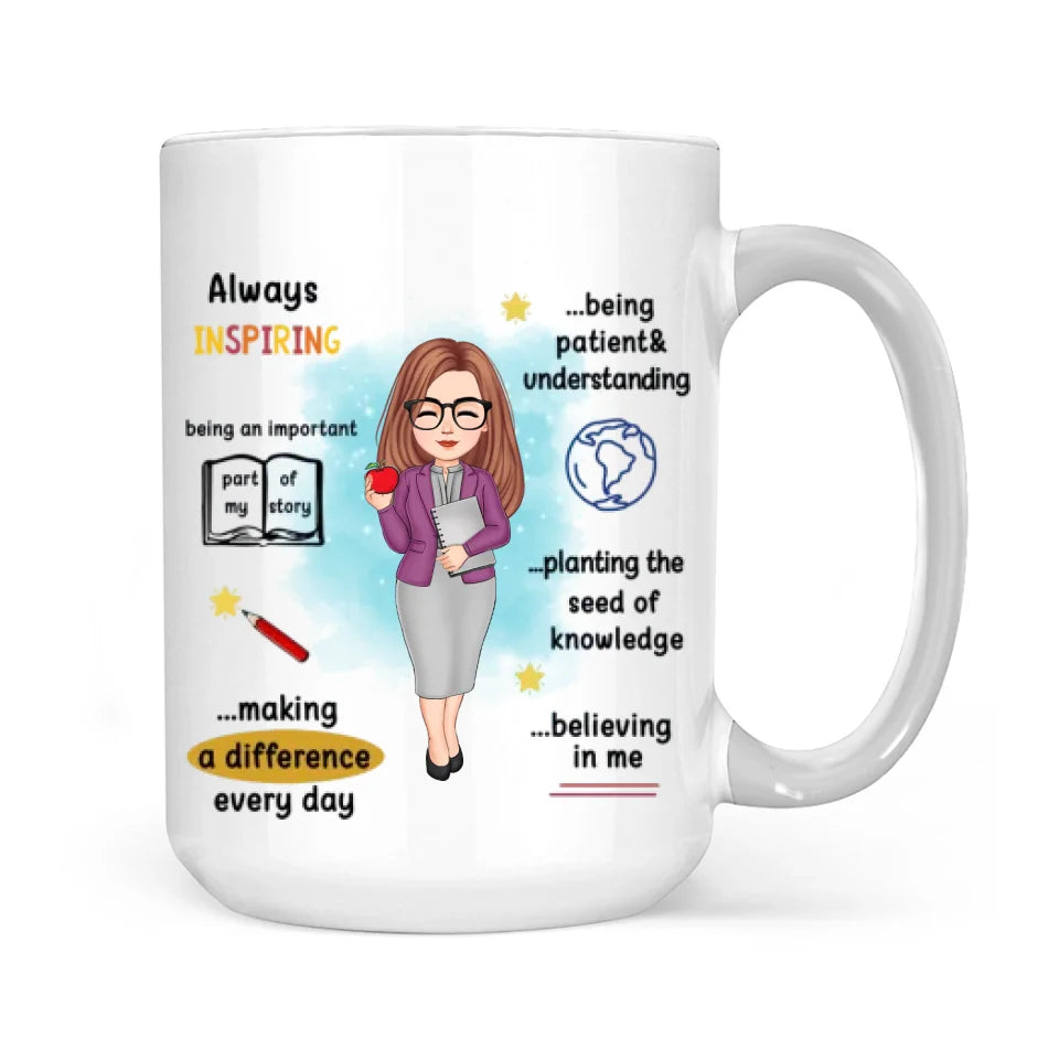 Thank You For Being Such A Great Professor - 11oz 15oz White Mug - Gift For Professor Teacher