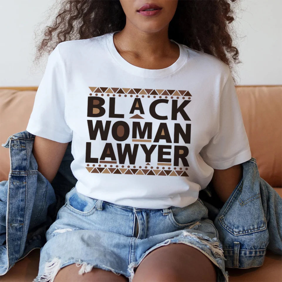 Black Woman Lawyer - Standard T-shirt - Gift For Lawyer