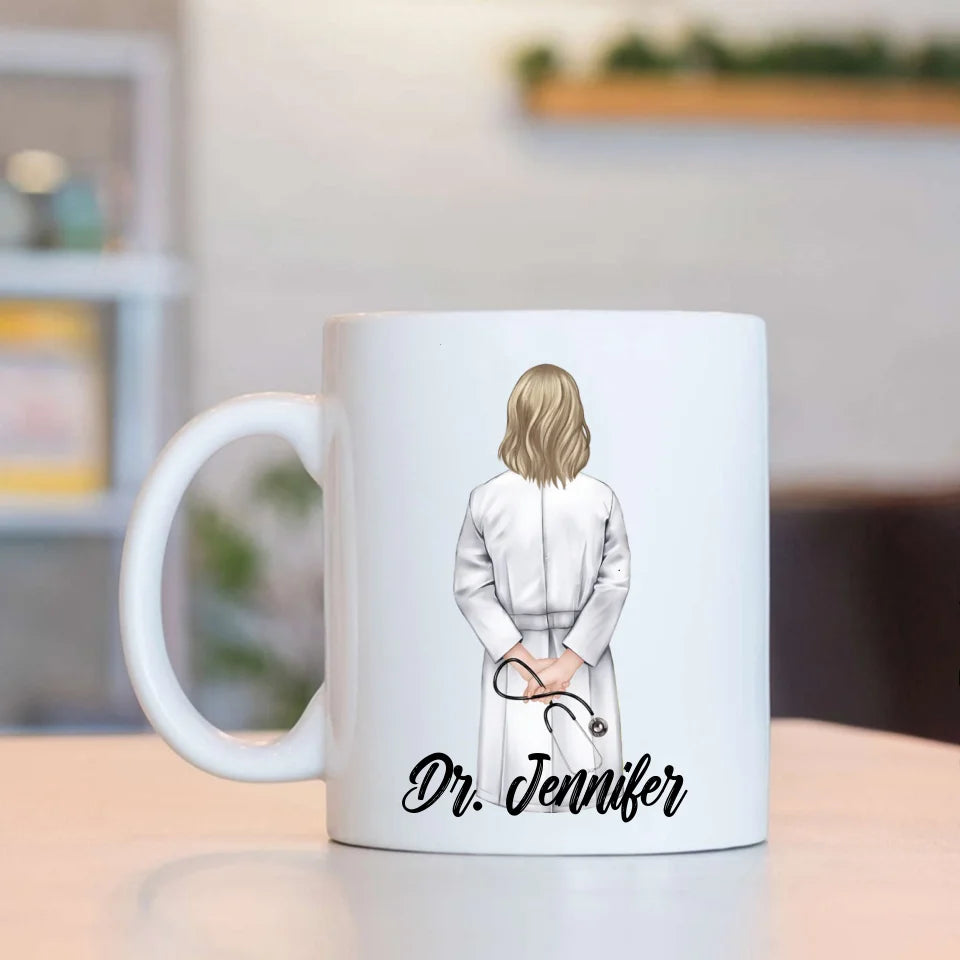 OB-GYN Description - White Mug - Thank You Gift For Obgyn