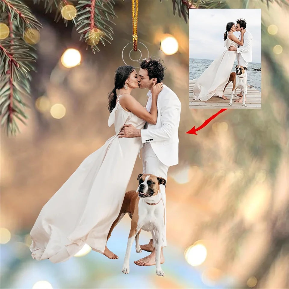 Photo Background Removal - Customized Your Photo Ornaments - Wedding Gift - Gift for Couple