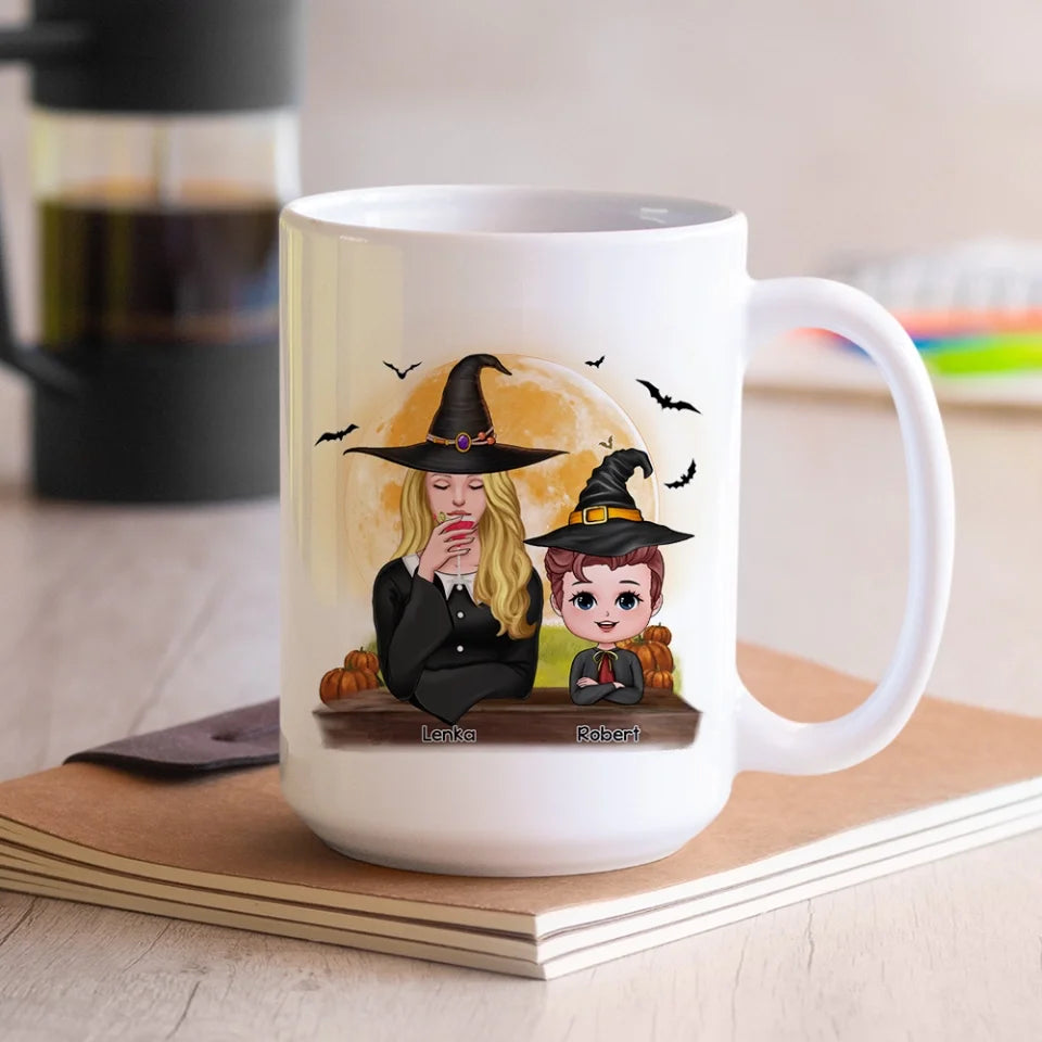 mockup-featuring-an-11-oz-colored-rim-mug-placed-next-to-a-muffin-33190