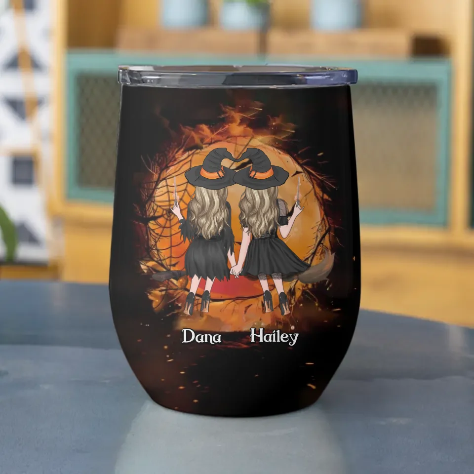 Stay Wild Moon Child - Personalized Wine Tumbler - Witchy Gift for Friends