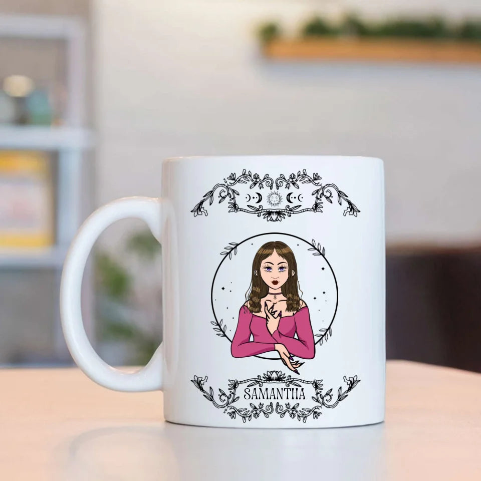 Witches Brew Coffee Co - Personalized Frosted Glass Can - Witch Gift