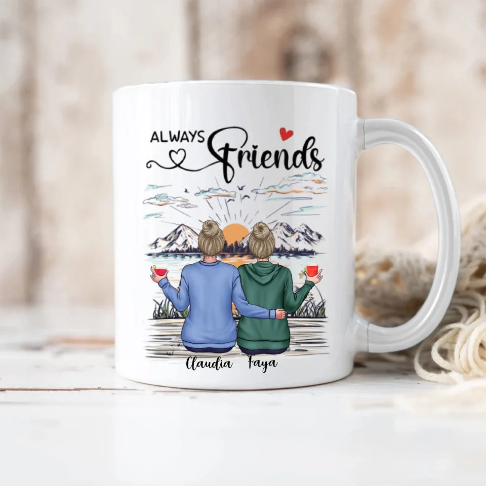 Our Friendship Is A True Blessing To Me - Personalized Mug - Gift For Friends