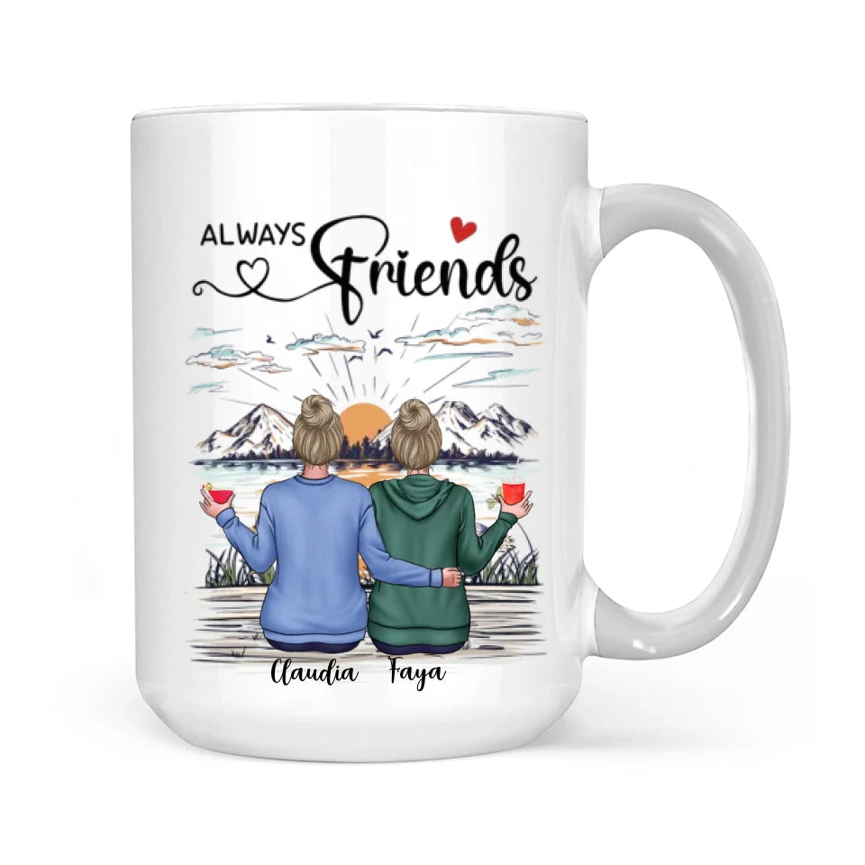 Our Friendship Is A True Blessing To Me - Personalized Mug - Gift For Friends