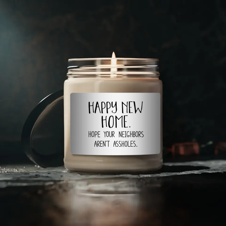 House Warming Presents - Gifts for Home - Funny Housewarming Gifts - New Home Owner Gift - New House Gift for BFF - 9oz Scented Candle