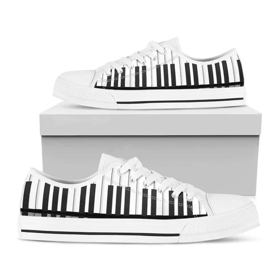 white shoes piano