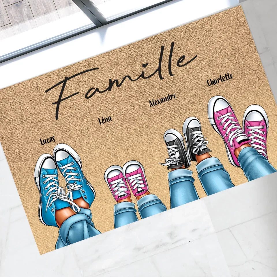 facesocks.fr-Paillasson-personnalise-Chaussures-de-famille-2