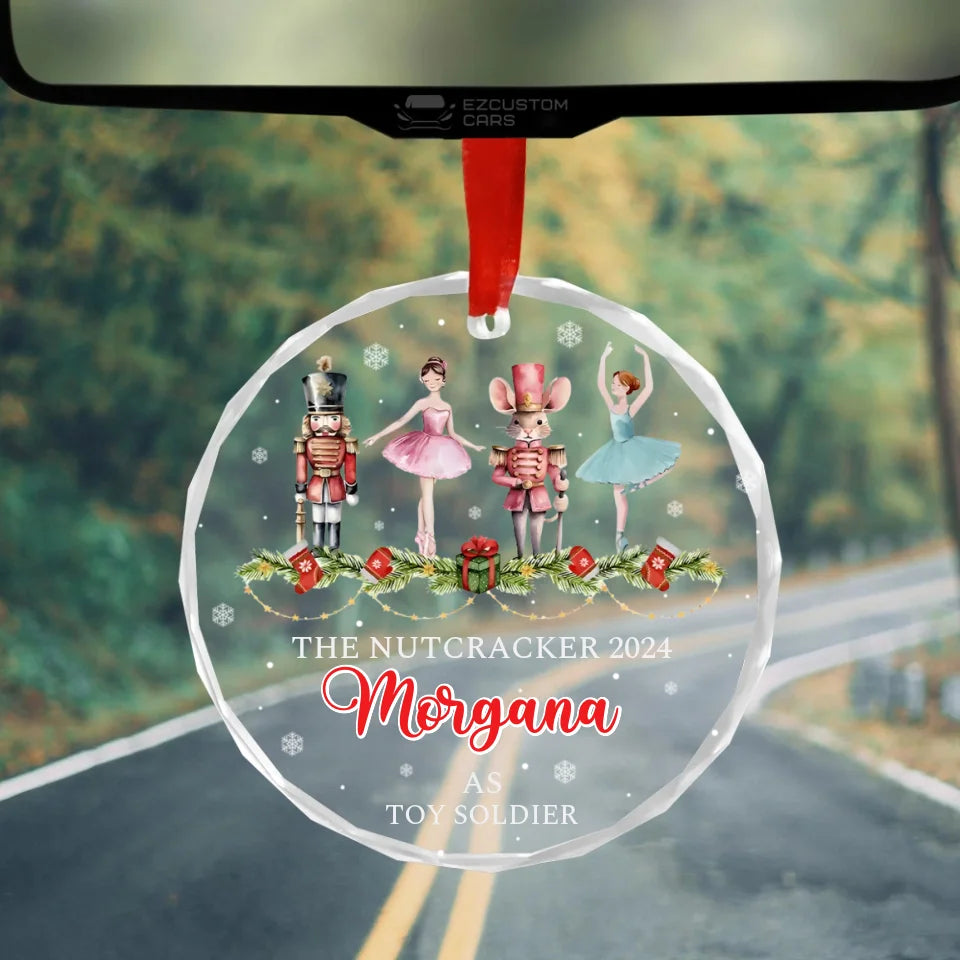 The Nutcracker 2025 As Toy Soldier - Custom Glass Ornament - Christmas Gifts For Family For Friends