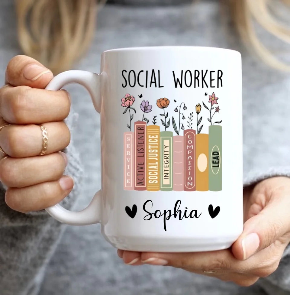 Social Worker Personalized Mug, Social Worker Cup, Social Worker Gift, Gift For Social Worker, Social Worker Appreciation Gift