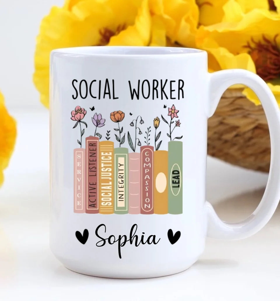 Social Worker Personalized Mug, Social Worker Cup, Social Worker Gift, Gift For Social Worker, Social Worker Appreciation Gift