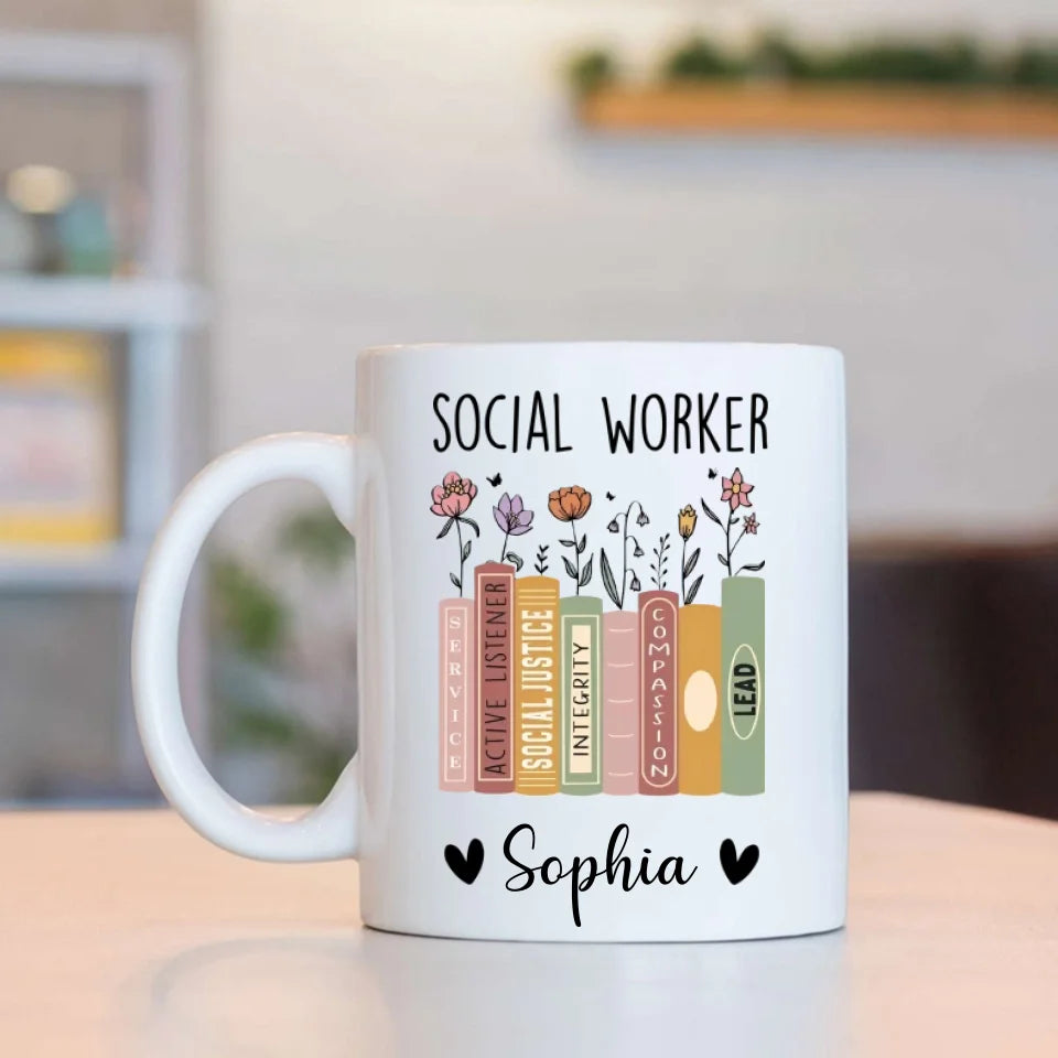 Social Worker Personalized Mug, Social Worker Cup, Social Worker Gift, Gift For Social Worker, Social Worker Appreciation Gift
