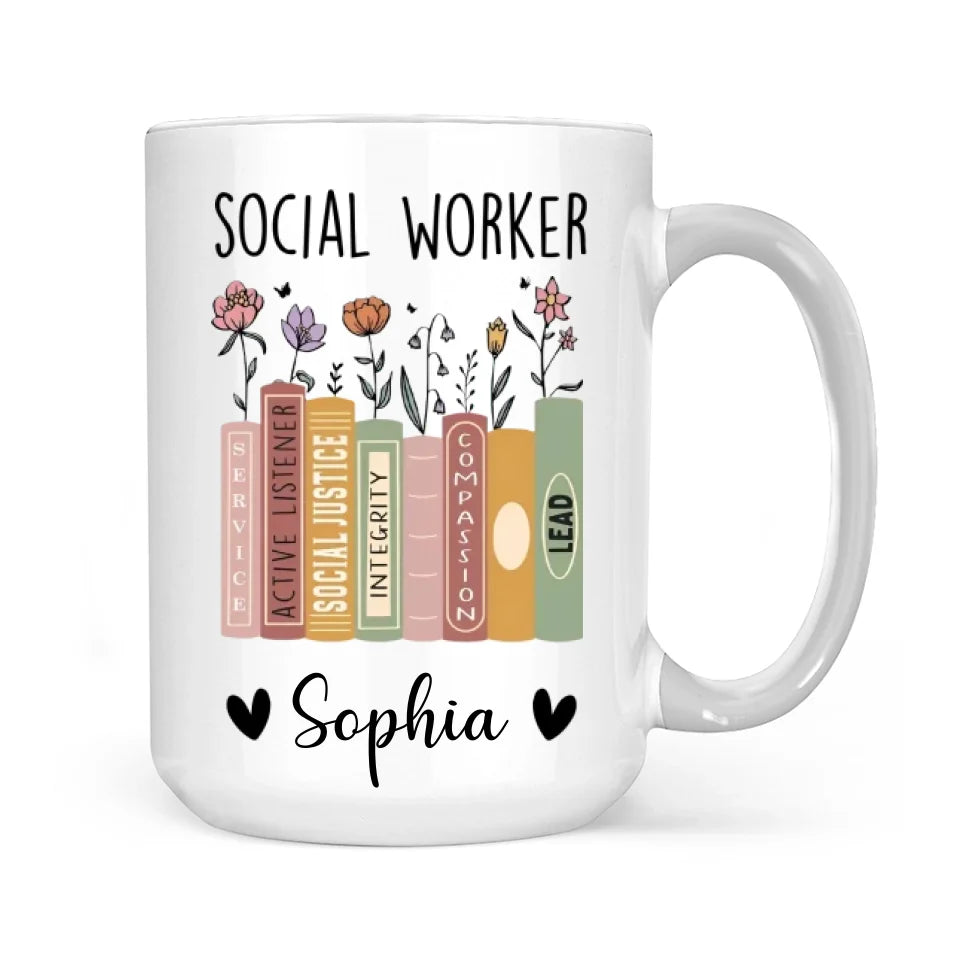 Social Worker Personalized Mug, Social Worker Cup, Social Worker Gift, Gift For Social Worker, Social Worker Appreciation Gift