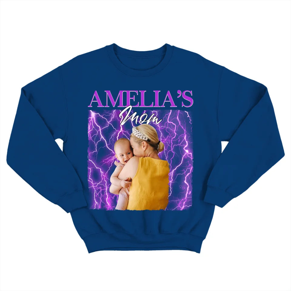 Personalized Bootleg Rap Shirts - Custom Upload Baby's Photo T-shirt - Gift for New Mom