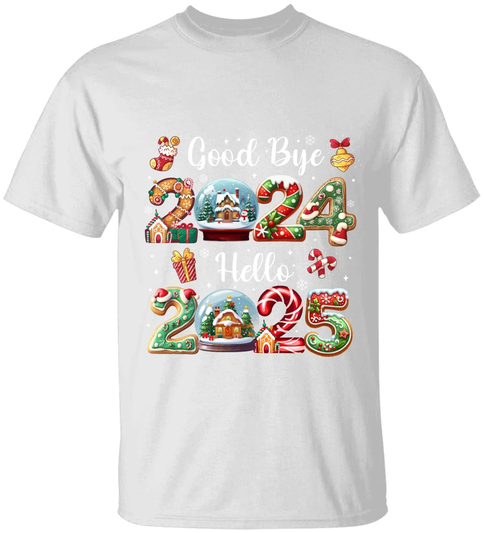 Goodbye 2025 Hello 2025 - New Year Shirt for Men Women - Crewneck Sweatshirt - Gift for Family, Coworkers, Friends