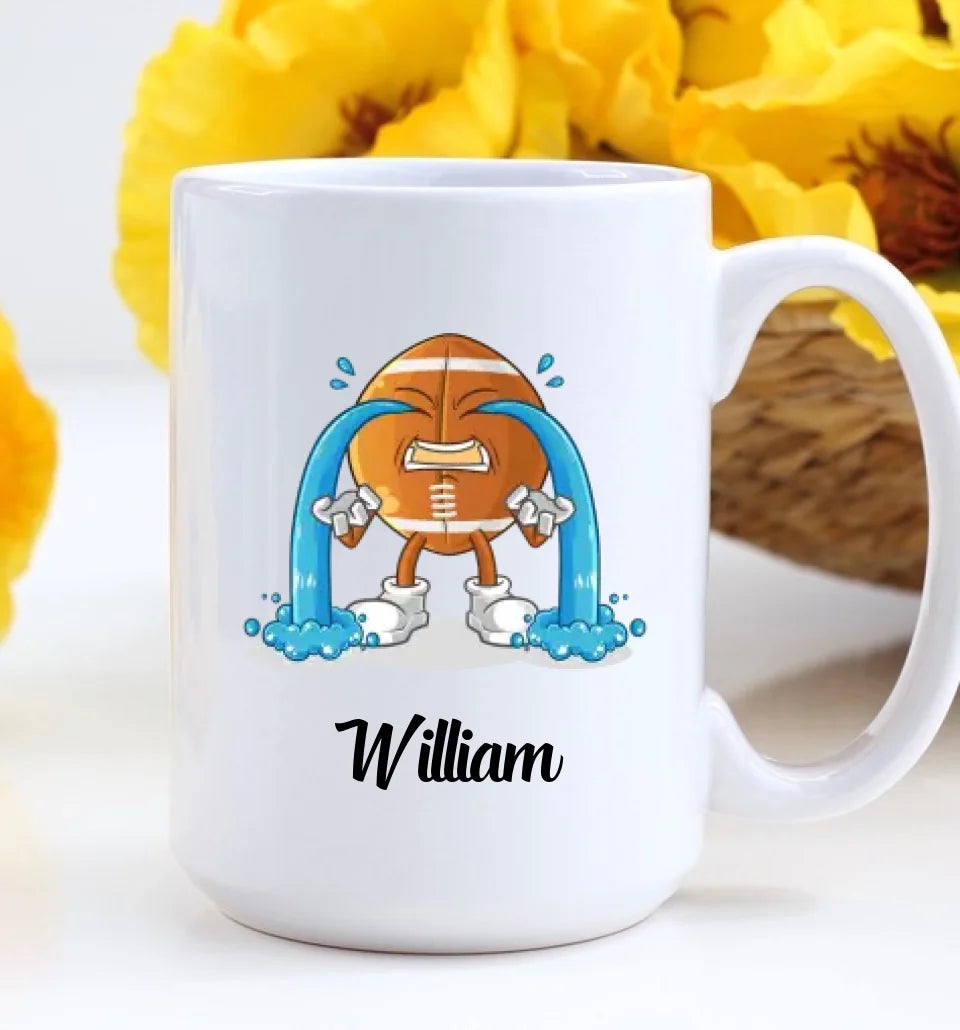 Tears of my Fantasy Football Opponents - Funny Football Saying Coffee Mug - Game Day Gift for Football Lovers, Fans