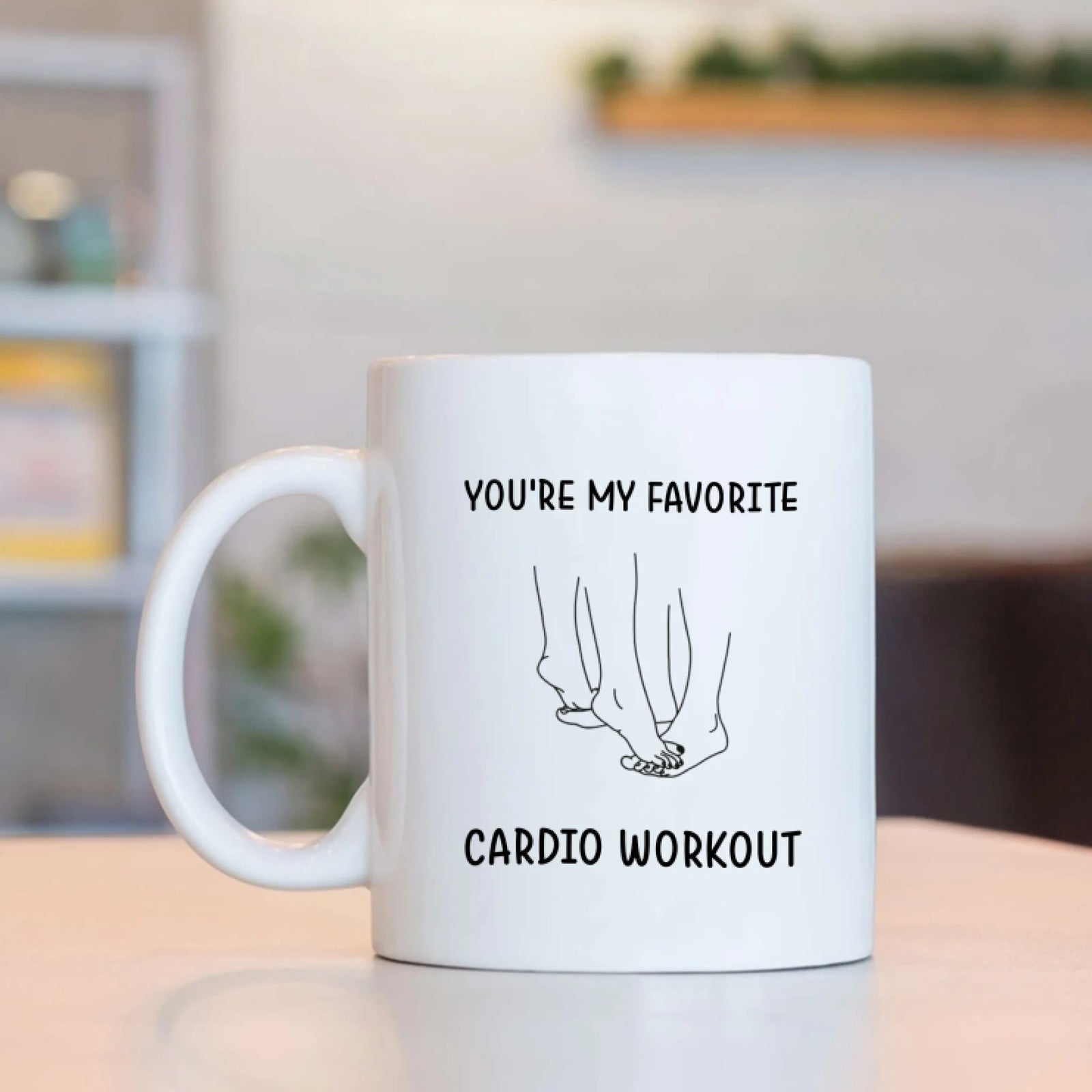 Funny Valentine's Day Gifts - You're My Favorite Cardio Workout - Gift For Her/Him, Couple Gifts, Valentine Mug