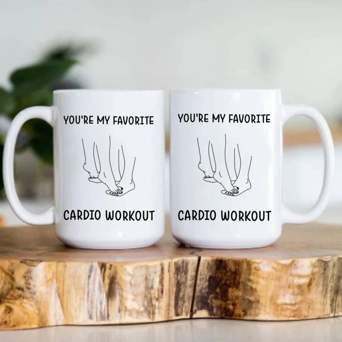 Funny Valentine's Day Gifts - You're My Favorite Cardio Workout - Gift For Her/Him, Couple Gifts, Valentine Mug