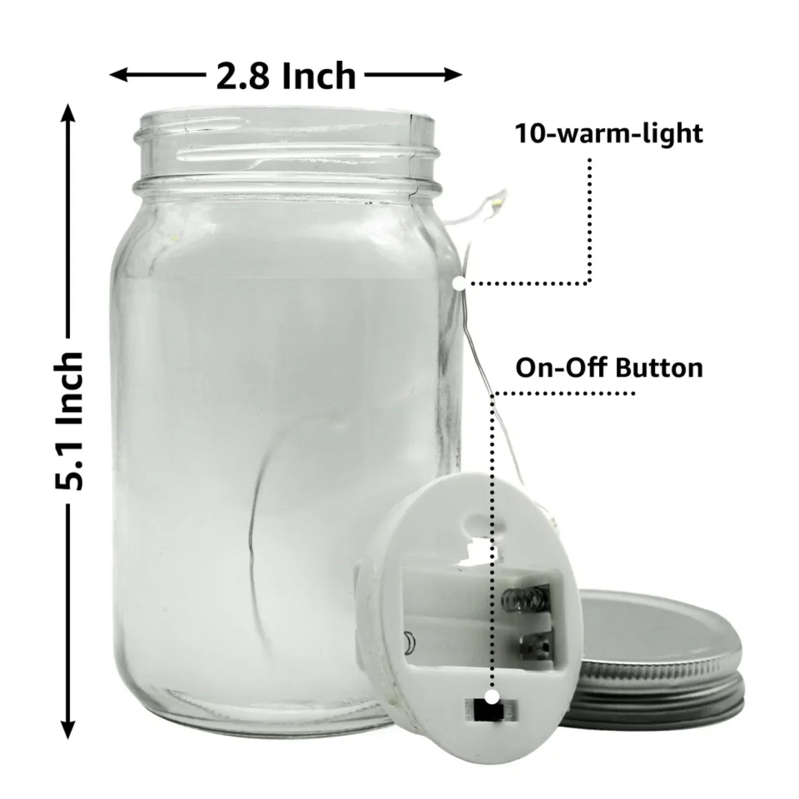 Mason-Jar-Light-Specifications