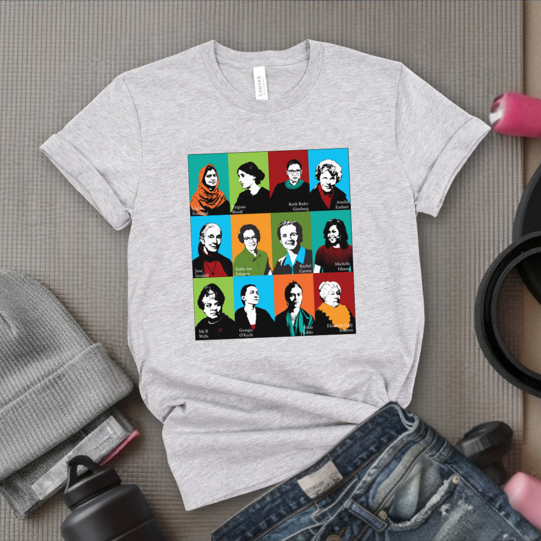Feminism Icons Retro - Feminism Inspired Tee - Women Right Shirts - Unisex Jersey Short Sleeve Shirt - Gift for Feminists - Bella Canvas 3001