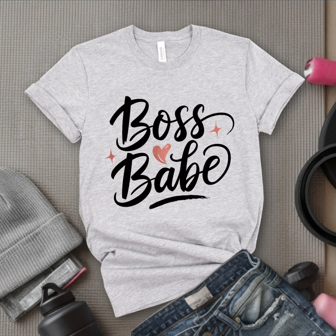 Boss Babe - Strong Women T-Shirts - Unisex Jersey Short Sleeve Shirt - Gift for Feminists - Self Gift - Bella Canvas 3001