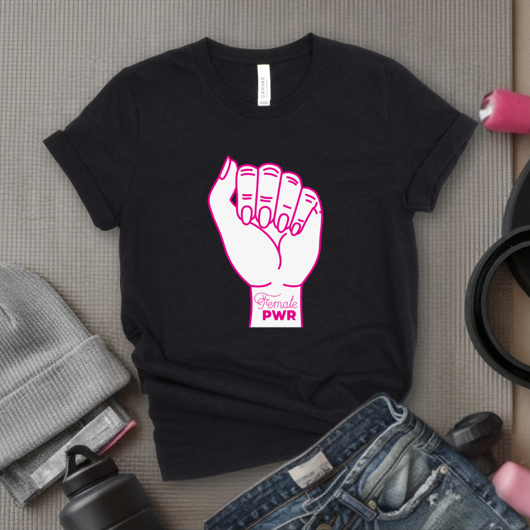 Feminist Fist - Retro Sarcastic T-Shirt - Women Right Shirts - Unisex Jersey Short Sleeve Shirt - Gift for Her - Bella Canvas 3001