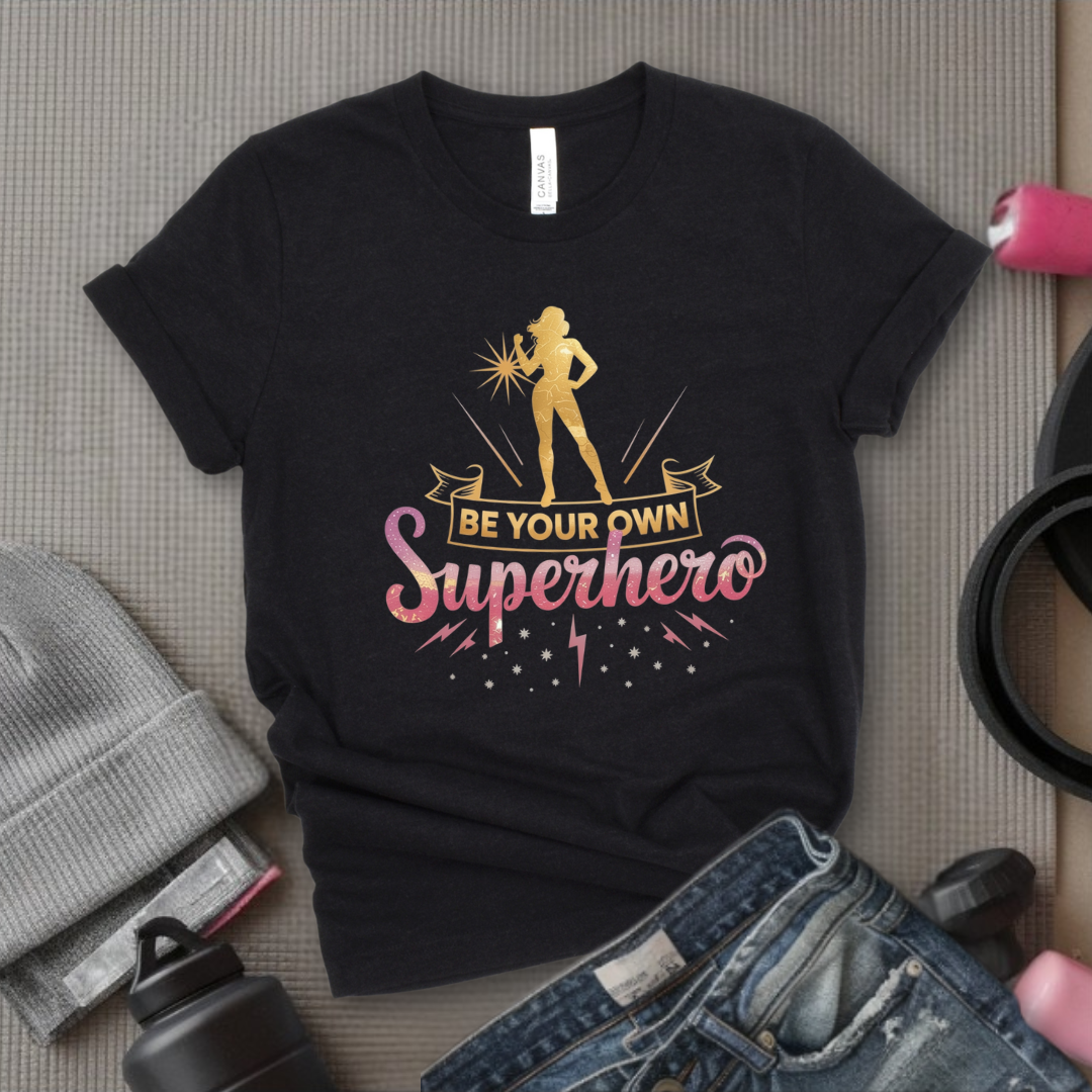 Be Your Own Superhero - Women Empowerment Tee - Gift for Her - Bella Canvas 3001