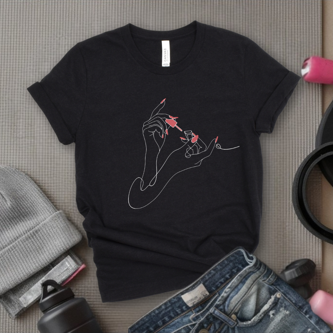 Nail Polish - Feminist T-Shirt - Women Empowerment Tee - Unisex Shirt - Bella Canvas 3001
