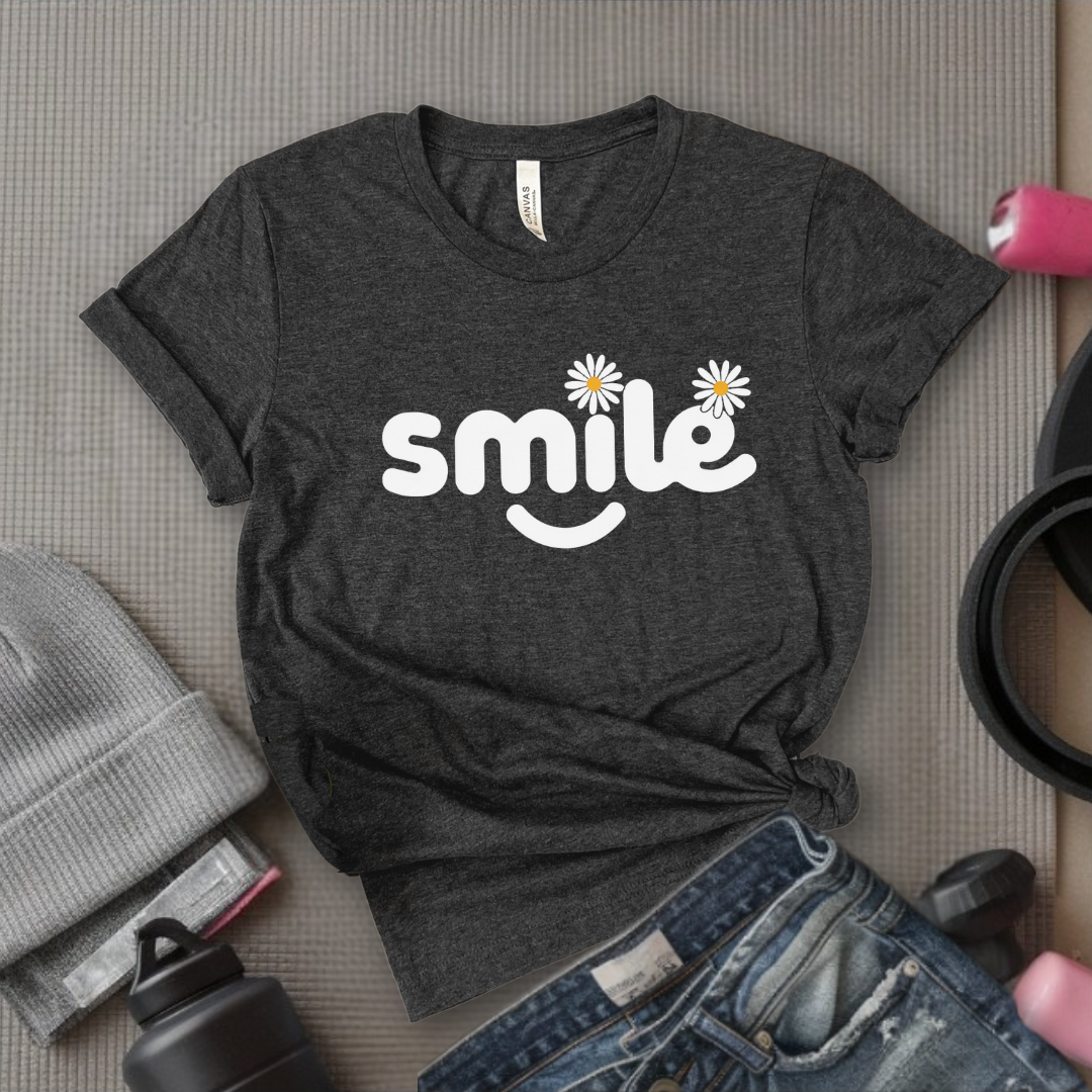 Smile Daisy - Feminist T-Shirt - Women Empowerment Tee - Bella Canvas 3001