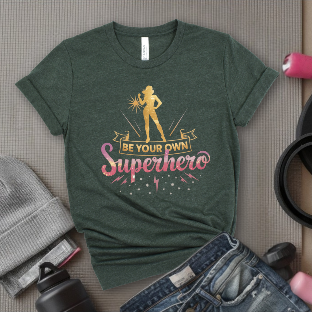 Be Your Own Superhero - Women Empowerment Tee - Gift for Her - Bella Canvas 3001
