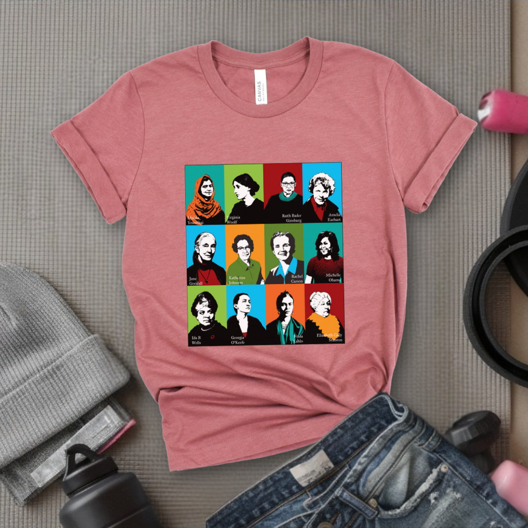 Feminism Icons Retro - Feminism Inspired Tee - Women Right Shirts - Unisex Jersey Short Sleeve Shirt - Gift for Feminists - Bella Canvas 3001