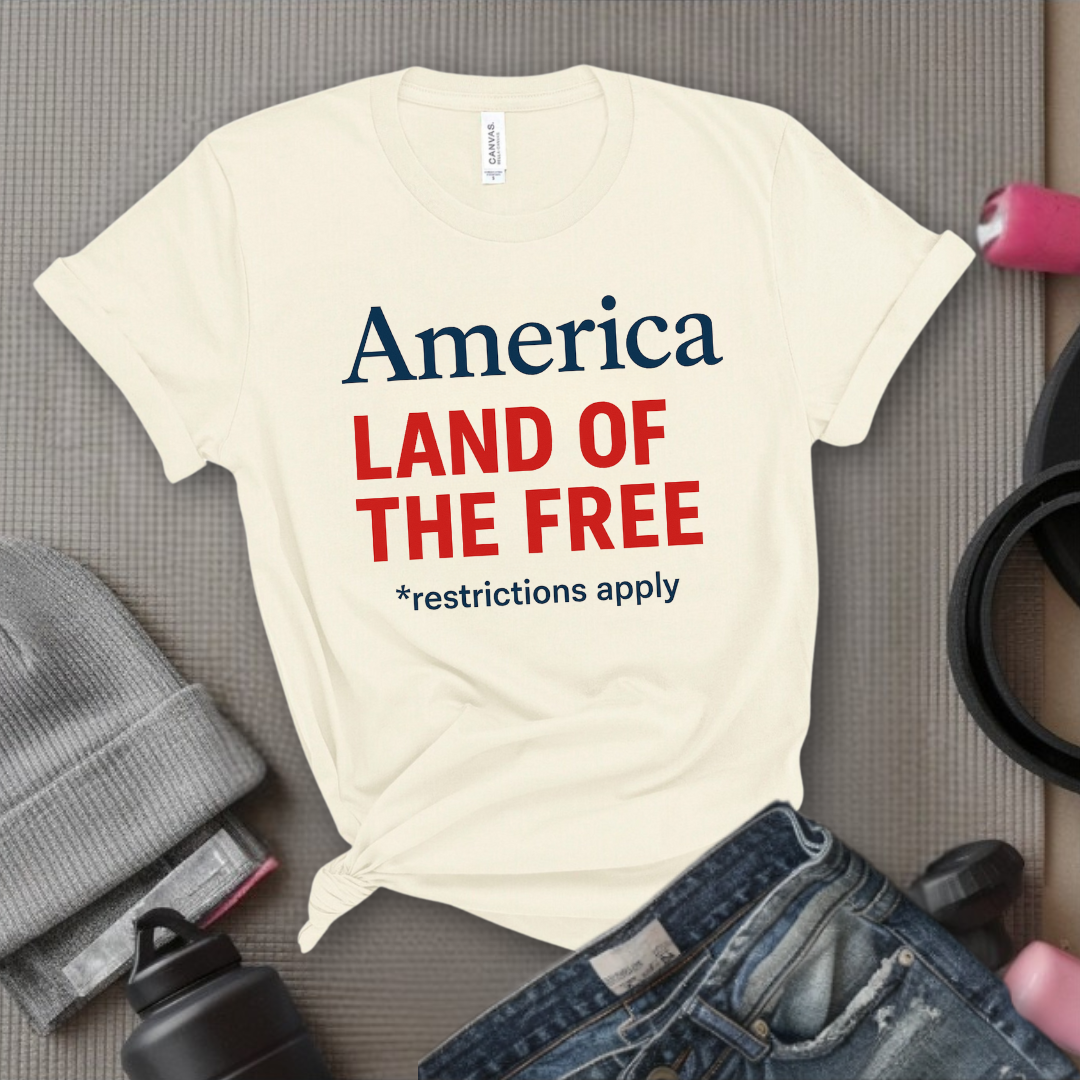 America Land Of The Free - Women Empower Feminist Tee - Bella Canvas 3001