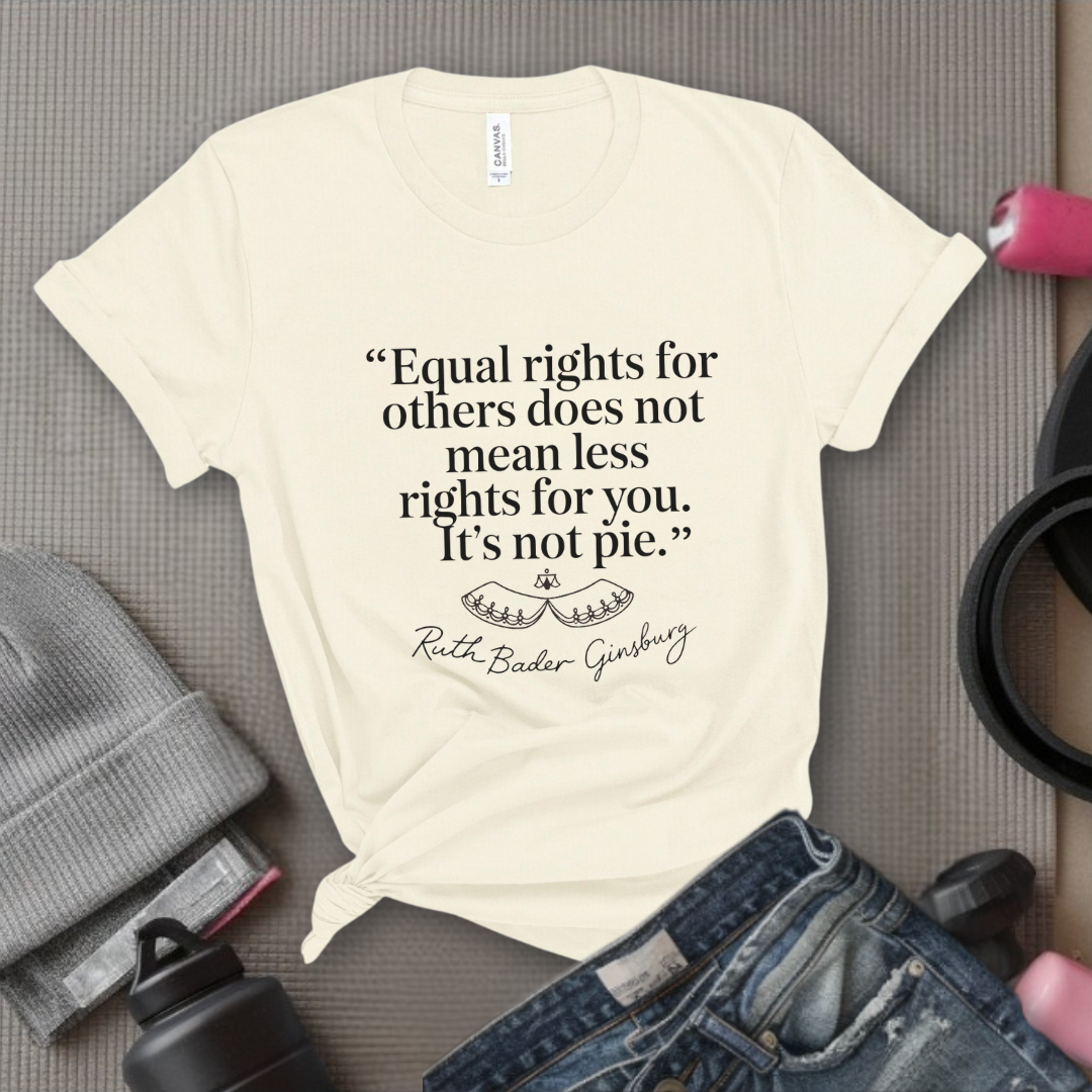 Equal Rights For Others Does Not Mean Less Rights For You It's Not Pie - Women Empowerment Tshirt - Gift for Strong Women, Feminists - Bella Canvas 3001