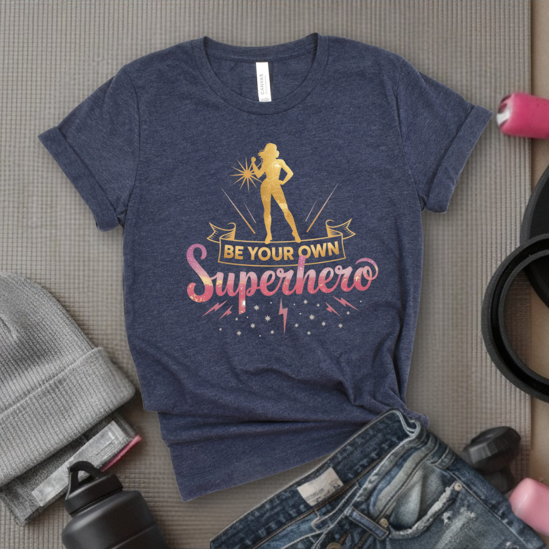Be Your Own Superhero - Women Empowerment Tee - Gift for Her - Bella Canvas 3001