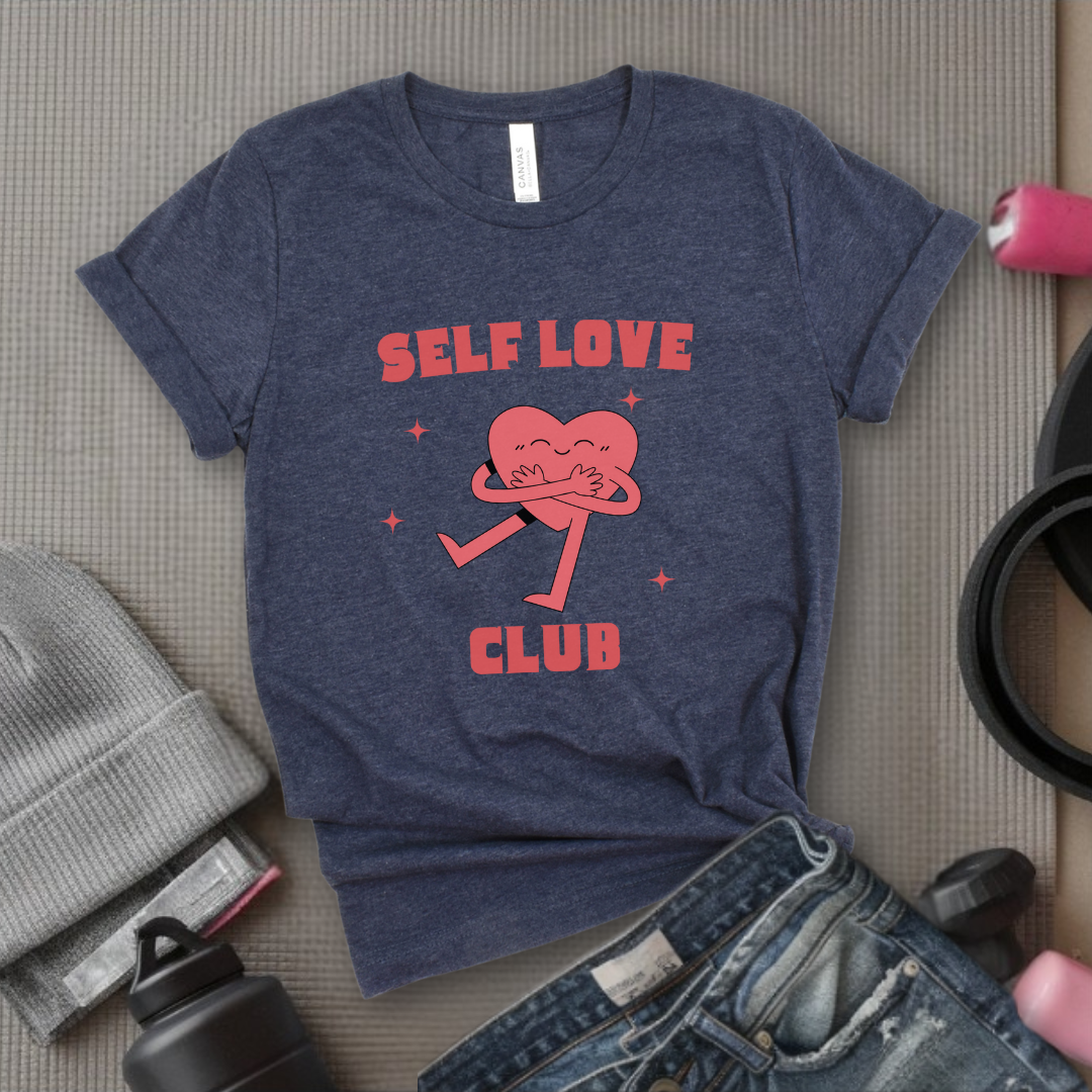 Aesthetic Self Love Tshirt - Cute Mental Health T-shirt - Y2K Trendy Tee - Vintage Aesthetic Graphic Tee - Gift for Feminists - Bella Canvas 3001