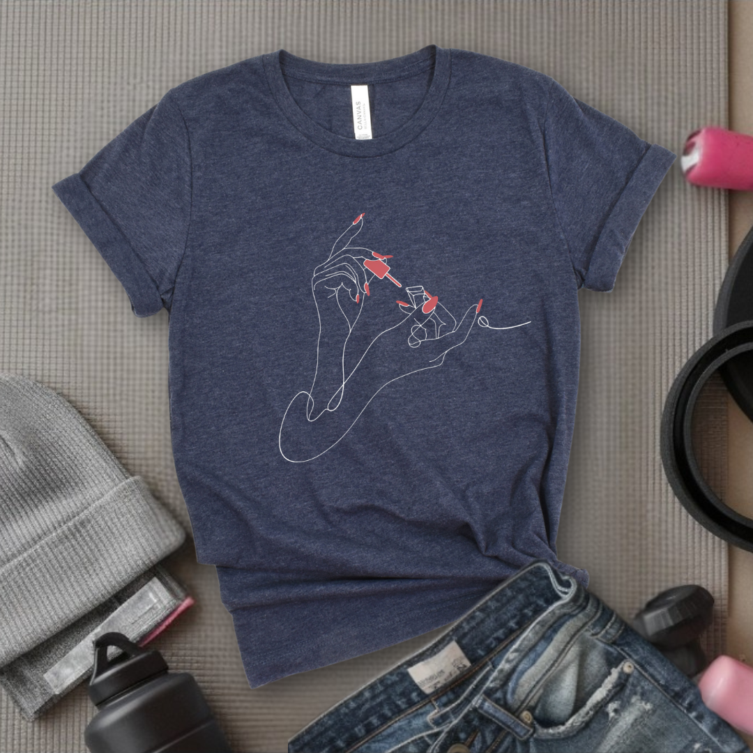 Nail Polish - Feminist T-Shirt - Women Empowerment Tee - Unisex Shirt - Bella Canvas 3001
