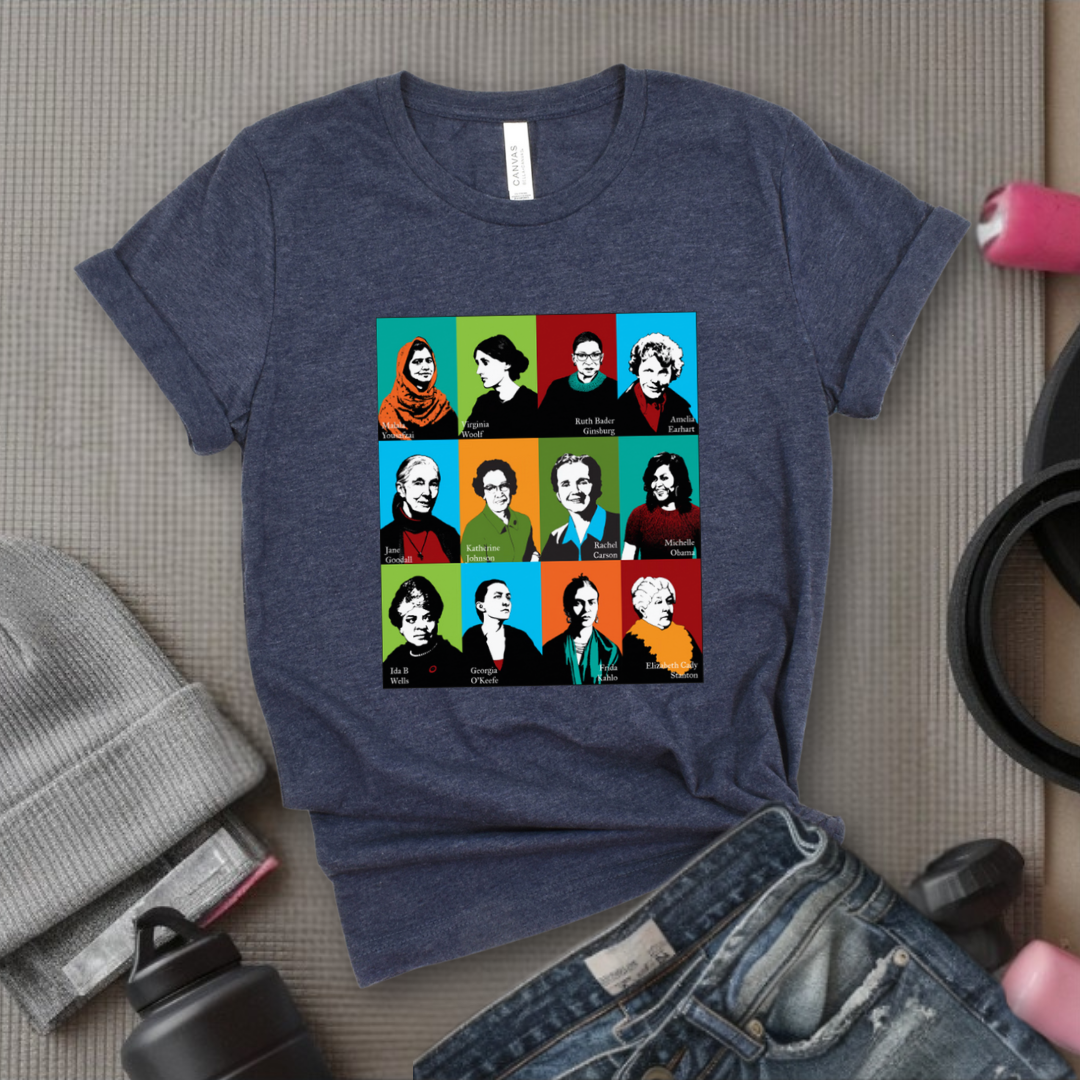 Feminism Icons Retro - Feminism Inspired Tee - Women Right Shirts - Unisex Jersey Short Sleeve Shirt - Gift for Feminists - Bella Canvas 3001