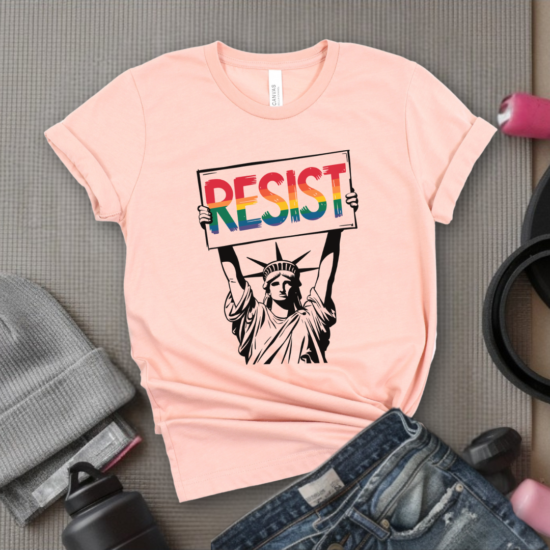 Resist Statue of Liberty - Feminist Women Empowerment Shirt - R.B.G Tshirt - Gifts for Feminists - Bella Canvas 3001