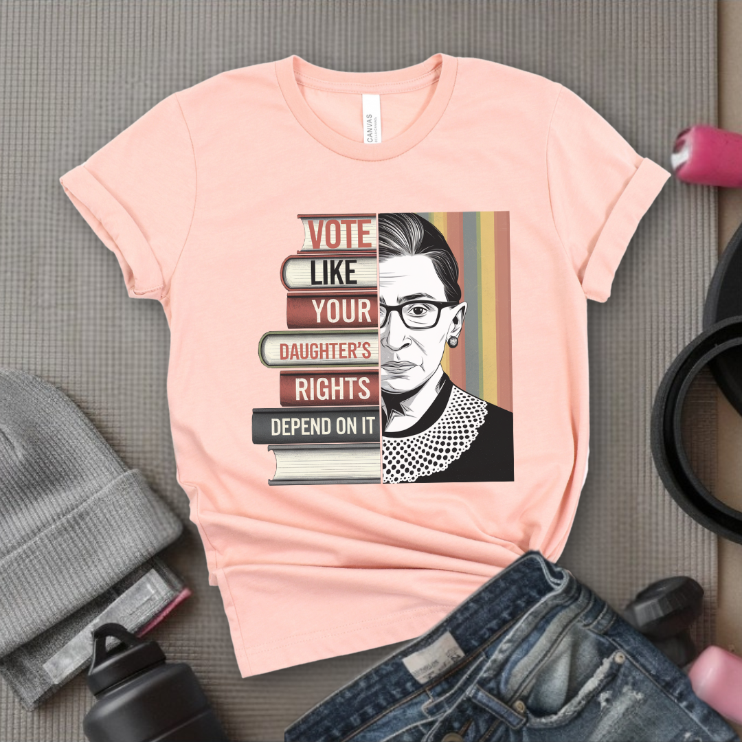 Vote Like Your Daughter’s Rights Depend On It - Girl Power Inspirational T-Shirt - Women Empowerment Tee - Gift for Her - Bella Canvas 3001
