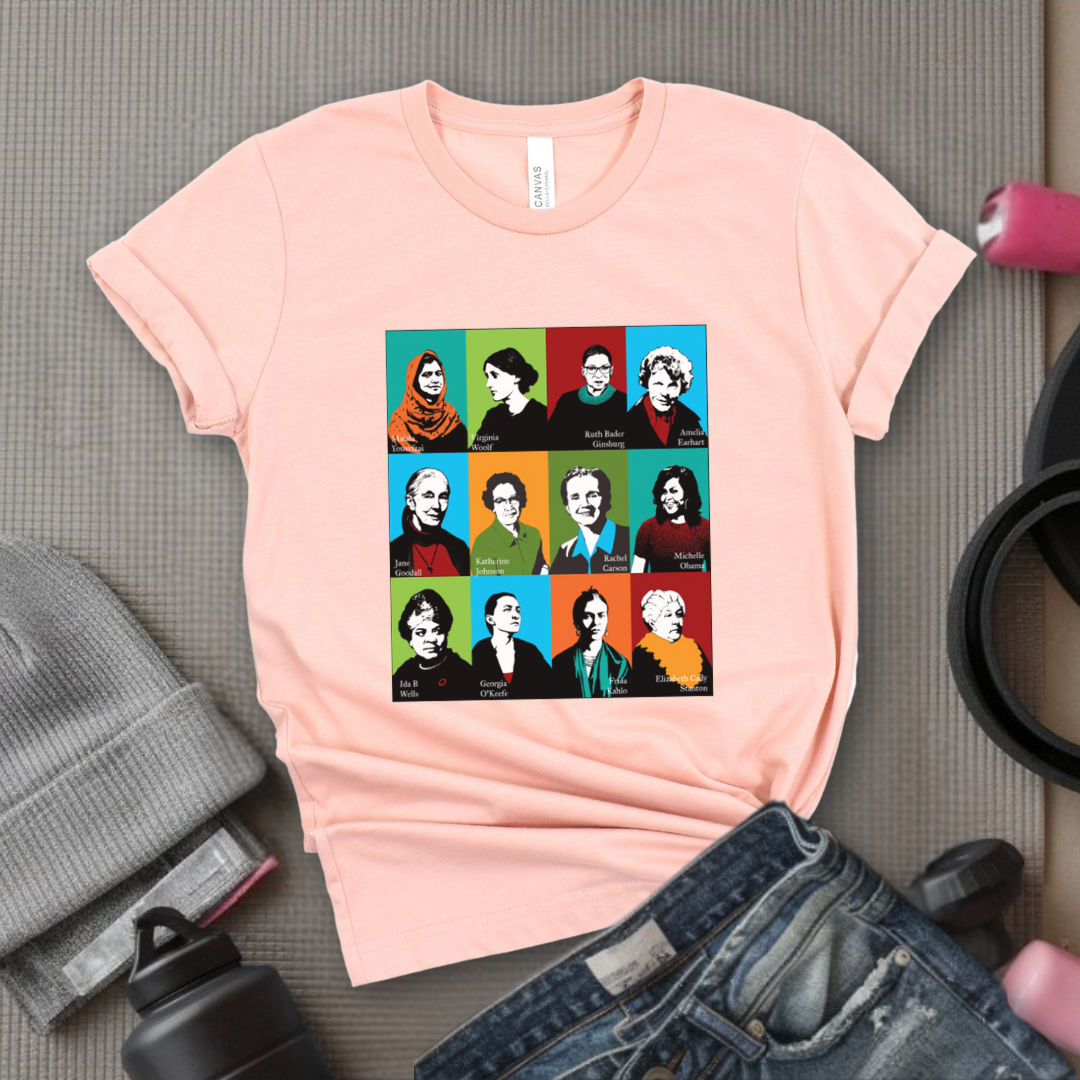Feminism Icons Retro - Feminism Inspired Tee - Women Right Shirts - Unisex Jersey Short Sleeve Shirt - Gift for Feminists - Bella Canvas 3001