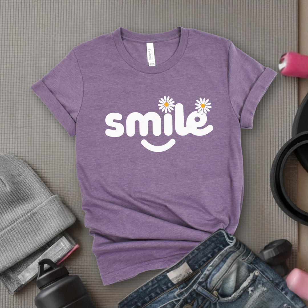 Smile Daisy - Feminist T-Shirt - Women Empowerment Tee - Bella Canvas 3001