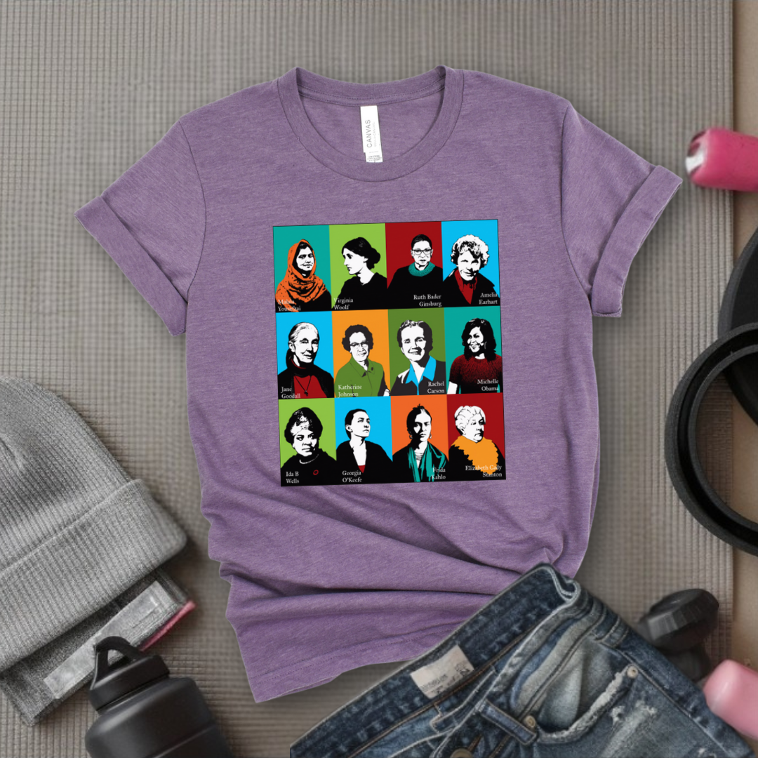 Feminism Icons Retro - Feminism Inspired Tee - Women Right Shirts - Unisex Jersey Short Sleeve Shirt - Gift for Feminists - Bella Canvas 3001