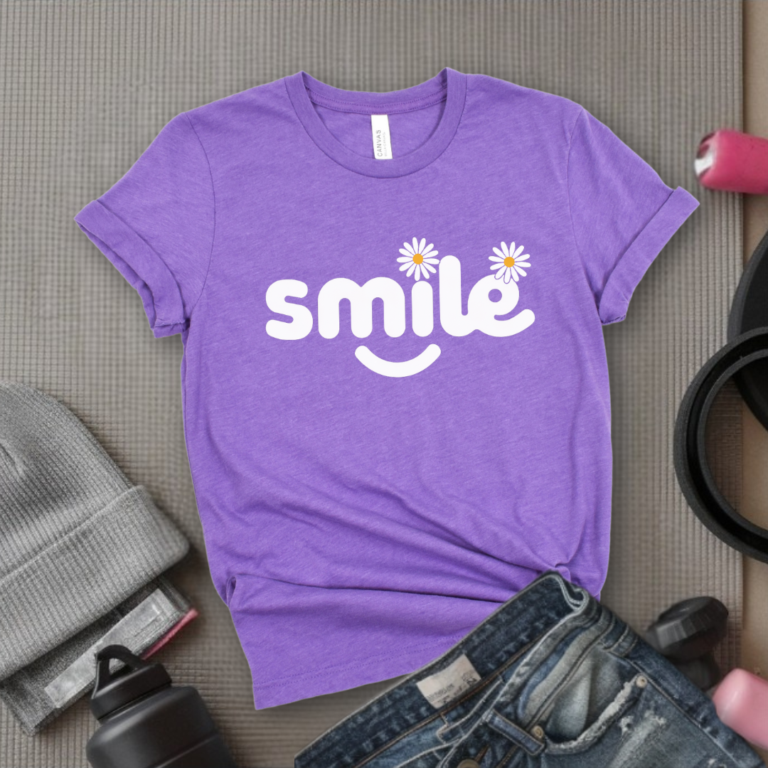 Smile Daisy - Feminist T-Shirt - Women Empowerment Tee - Bella Canvas 3001
