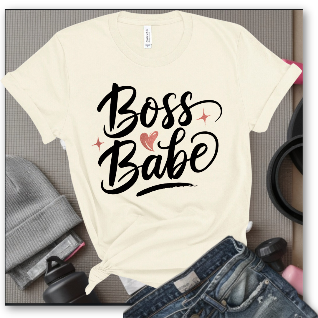 Boss Babe - Strong Women T-Shirts - Unisex Jersey Short Sleeve Shirt - Gift for Feminists - Self Gift - Bella Canvas 3001