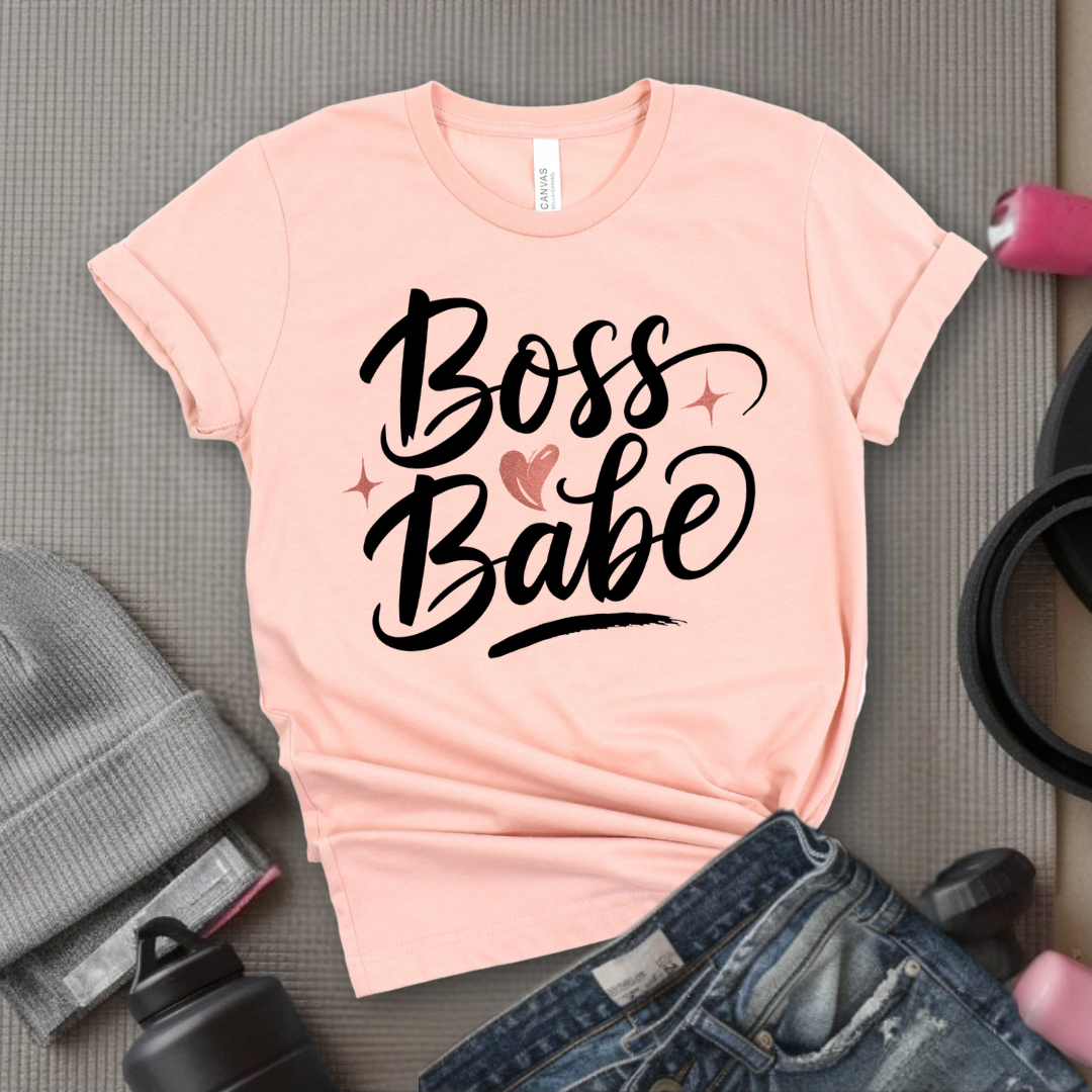 Boss Babe - Strong Women T-Shirts - Unisex Jersey Short Sleeve Shirt - Gift for Feminists - Self Gift - Bella Canvas 3001