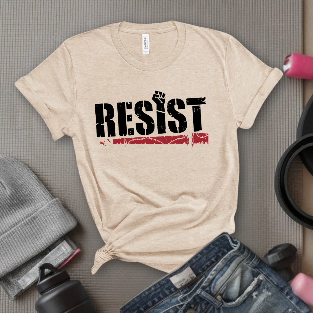 Resist Fist Hand T-shirt - Unisex Jersey Short Sleeve Shirt - Gift for Feminists - Resist Fist Hand T-shirt - Feminism Inspired Tee - Unisex Jersey Short Sleeve Shirt - - Bella Canvas 3001