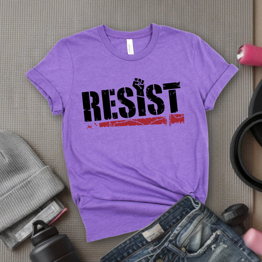 Resist Fist Hand T-shirt - Unisex Jersey Short Sleeve Shirt - Gift for Feminists - Resist Fist Hand T-shirt - Feminism Inspired Tee - Unisex Jersey Short Sleeve Shirt - - Bella Canvas 3001