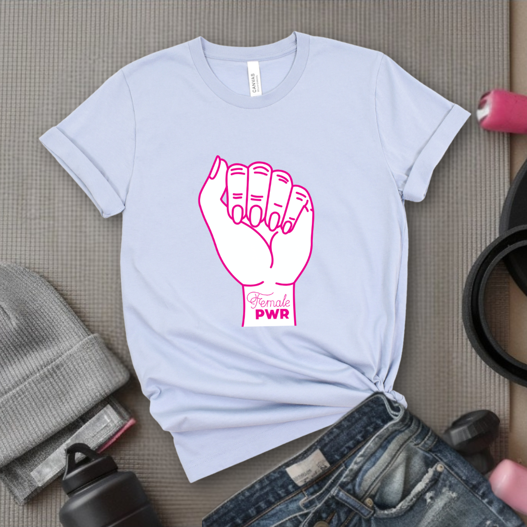 Feminist Fist - Retro Sarcastic T-Shirt - Women Right Shirts - Unisex Jersey Short Sleeve Shirt - Gift for Her - Bella Canvas 3001
