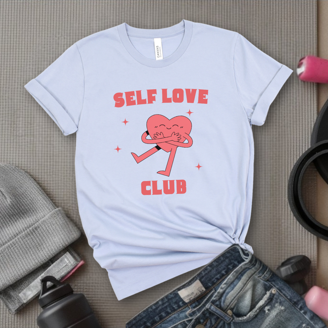 Aesthetic Self Love Tshirt - Cute Mental Health T-shirt - Y2K Trendy Tee - Vintage Aesthetic Graphic Tee - Gift for Feminists - Bella Canvas 3001