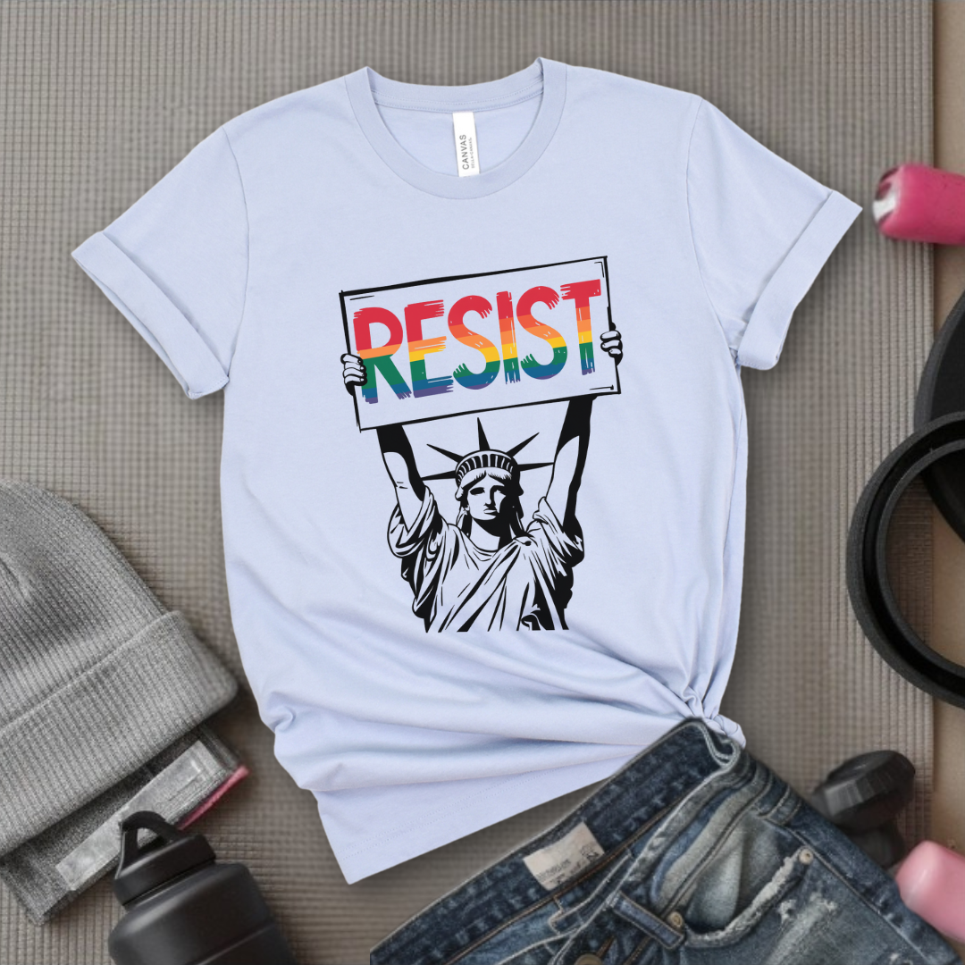 Resist Statue of Liberty - Feminist Women Empowerment Shirt - R.B.G Tshirt - Gifts for Feminists - Bella Canvas 3001